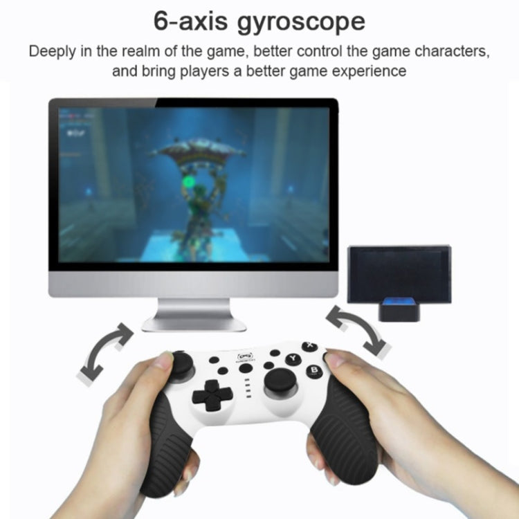 SW510 Wireless Bluetooth Controller With Vibration For Switch Pro(Black and White)