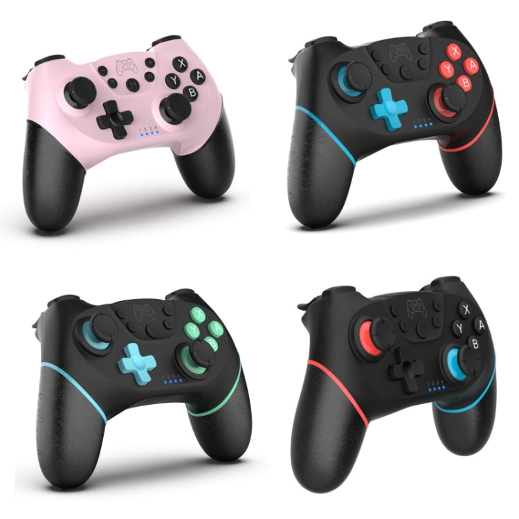 Wireless Bluetooth Gamepad With Macro Programming For Switch Pro, Product color: Left Blue Right Green