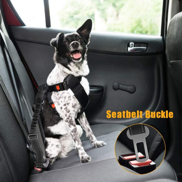 Medium Large Dog Pet Safety Rope Pet Car Seat Belt(Red)