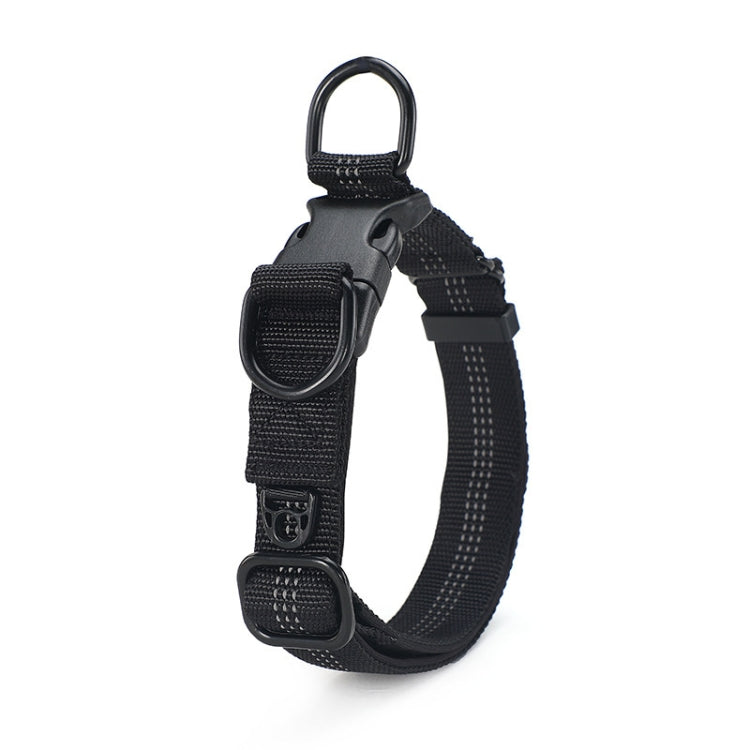 CW1100 Telescopic Dog Collar, Specification: XL 35-55cm(Black)