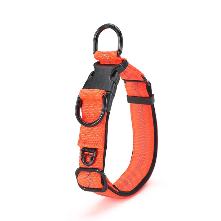 CW1100 Telescopic Dog Collar, Specification: XL 35-55cm(Orange)