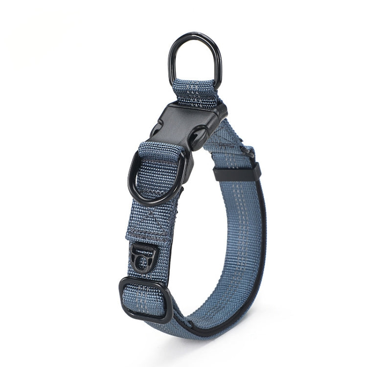 CW1100 Telescopic Dog Collar, Specification: XL 35-55cm(Gray Blue)