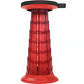 Outdoor Portable Lotus Heightened Folding Telescopic Stool(Red)
