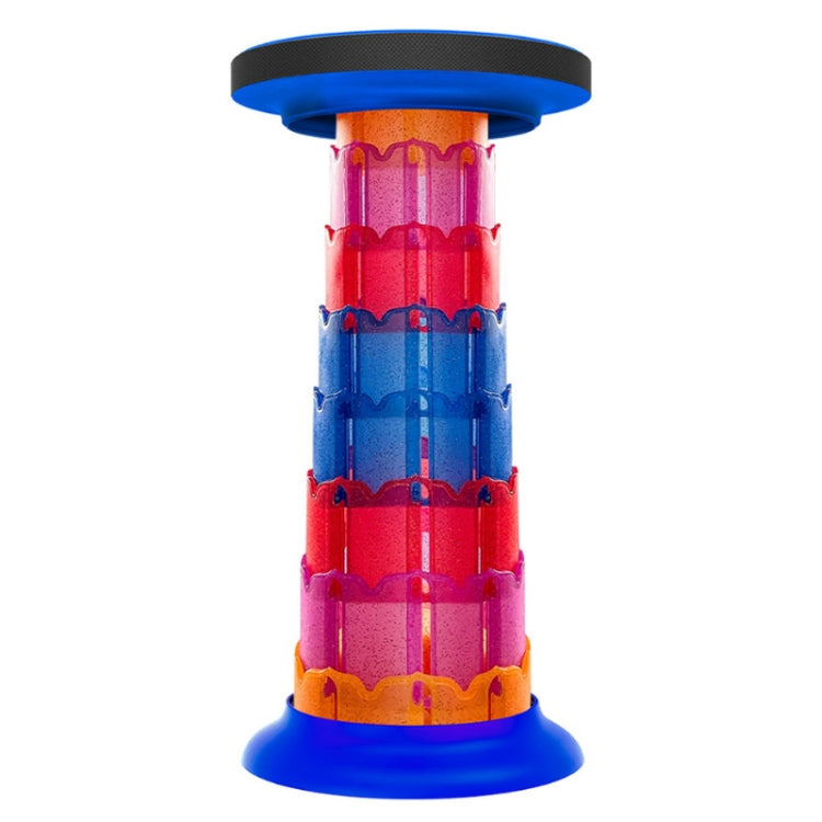 Outdoor Portable Lotus Heightened Folding Telescopic Stool(Shining Blue)
