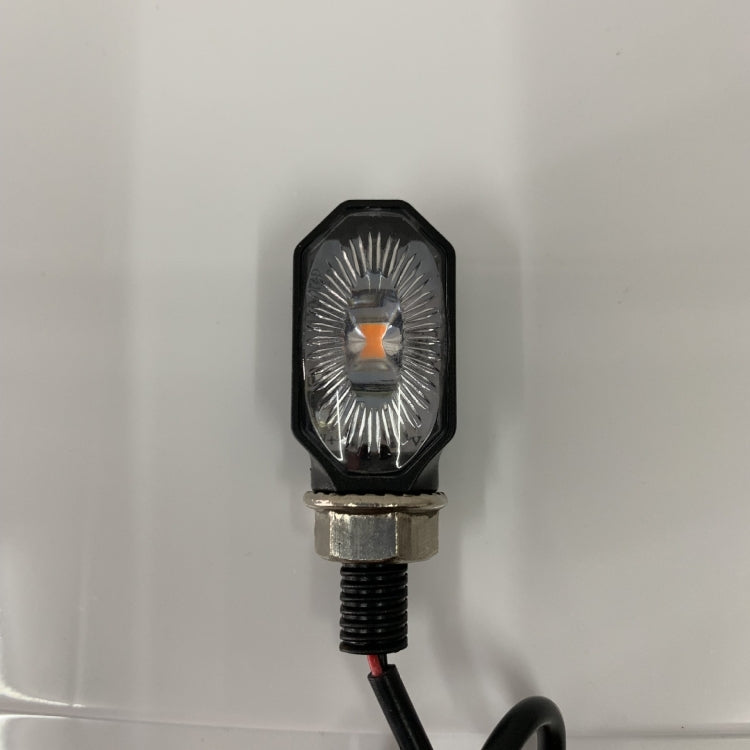 2pcs MK-099 LED Motorcycle Steering Light Signal Lamp(Small Elliptical)