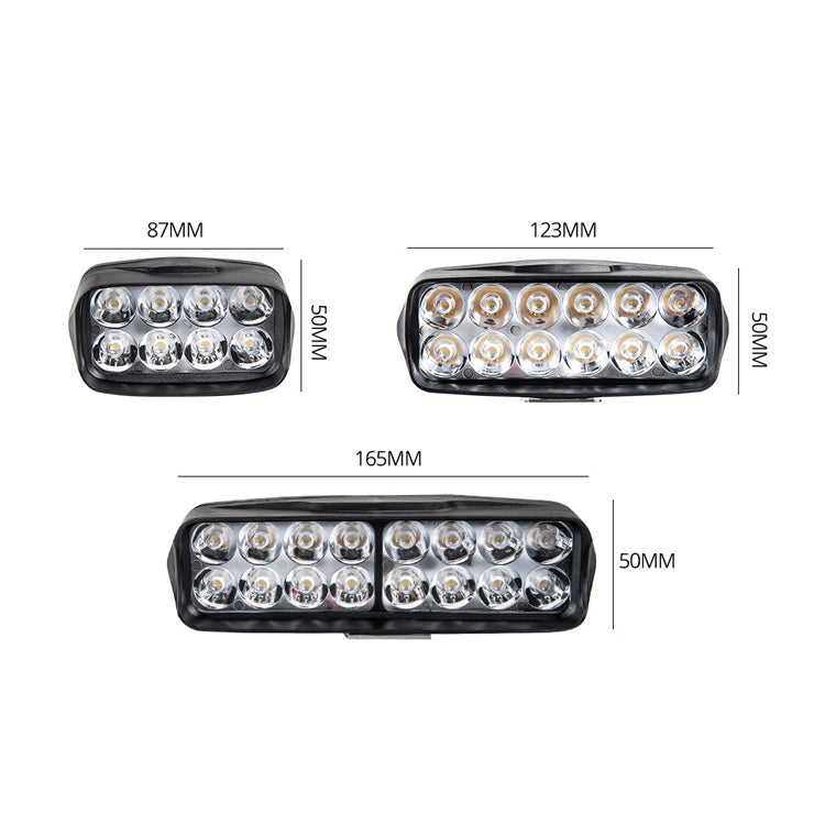 2 PCS MK-265 Motorcycle Character Shooting Light Auxiliary Day Running Light, Style: 12 LEDs