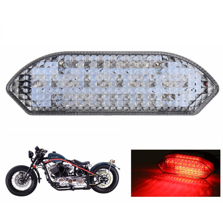 MK-285 Motorcycle LED Taillight Plate Light(Without Stand Black Cover)