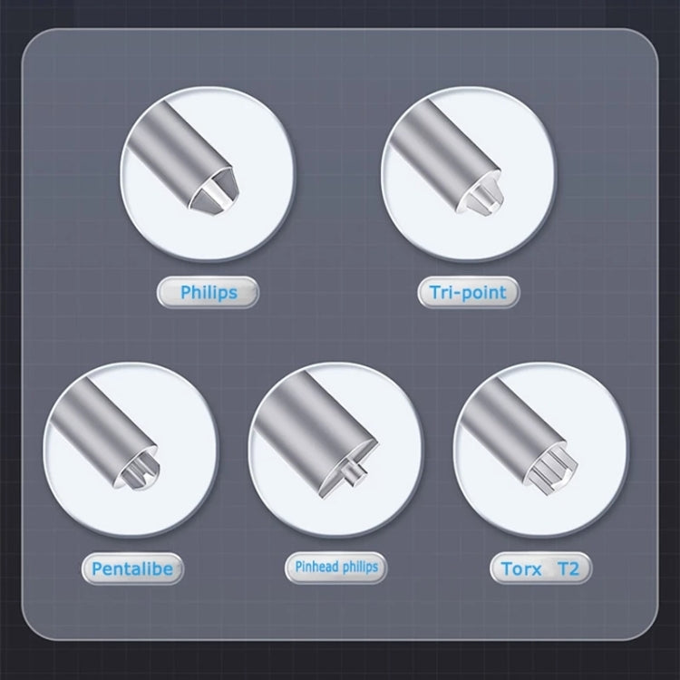 Qianli Super Tactile Grip-Type Precision Silent Dual-Bearing Screwdriver, Series: Type  D Pinhead Philips