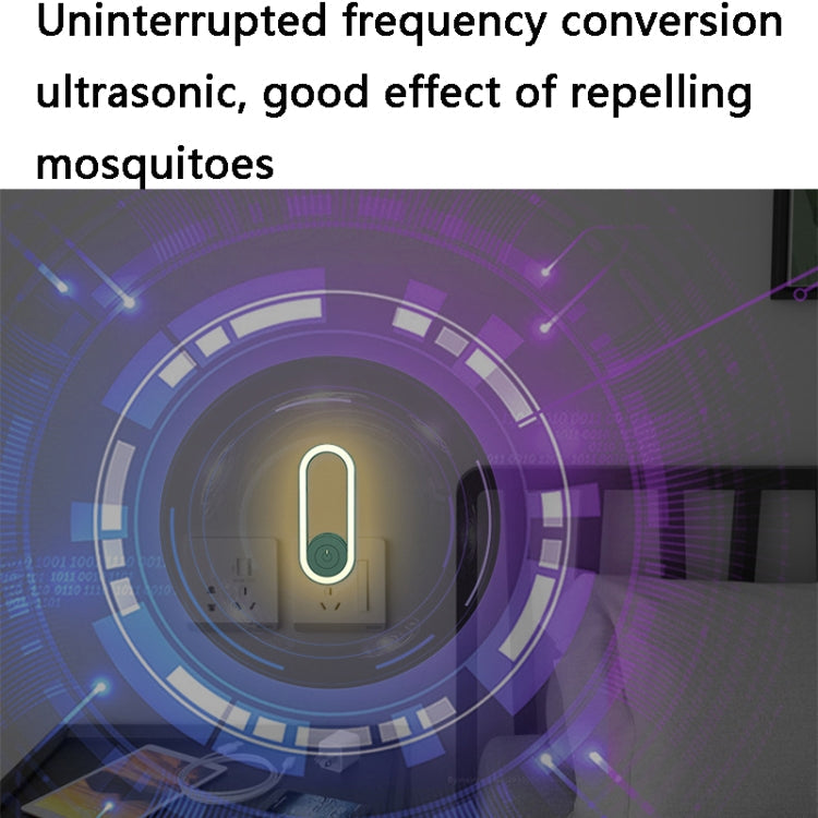 TS-06 Multifunctional Ultrasonic Electronic Mosquito Repellent, US Plug(Black)