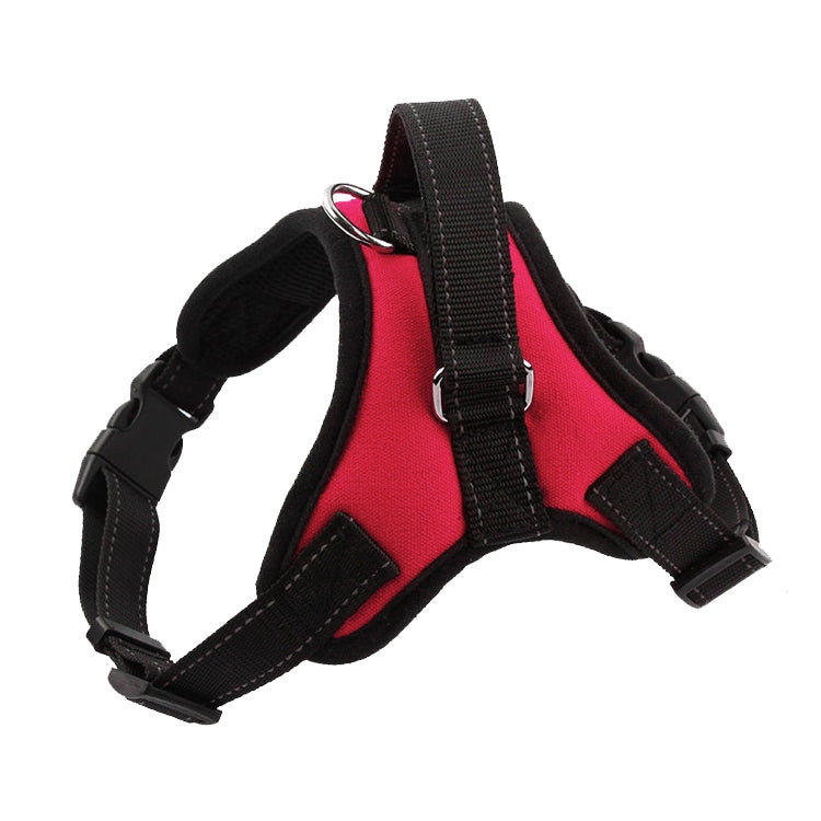 K9 Dog Adjustable Chest Strap, Size: XS(Rose Red)