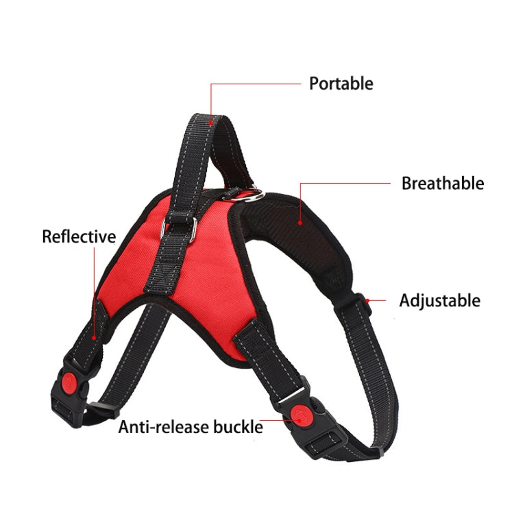 K9 Dog Adjustable Chest Strap, Size: S(Blue)