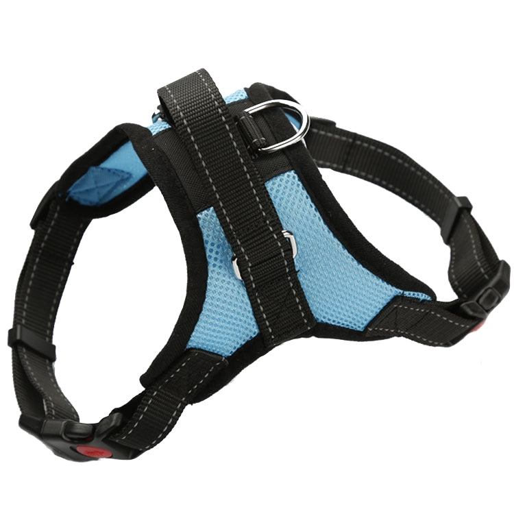 K9 Dog Adjustable Chest Strap, Size: M(Breathable Sky Blue)