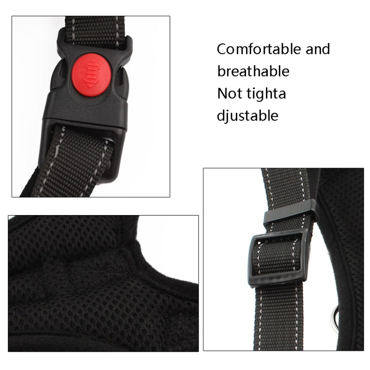 K9 Dog Adjustable Chest Strap, Size: L(Breathable Red)