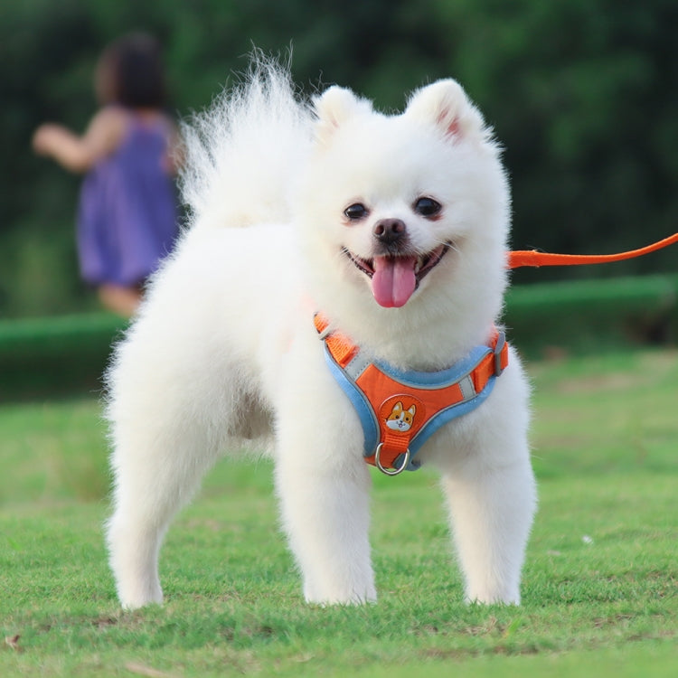 BL-867 Pet Chest Straps Reflective Dog Traction Rope, Size: S(Red)