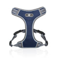BL-852 Pet Traction Rope Mesh Breathable Dog Chest Straps S(Deep Blue)