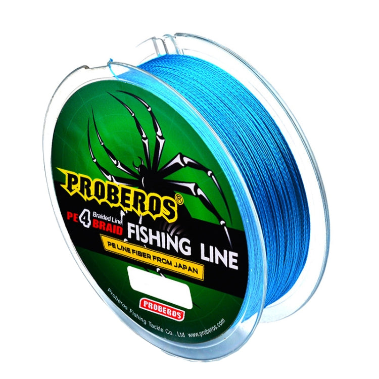 2 PCS PROBEROS 4 Edited 100M Strong Horse Fish Line, Line number: 2.5 / 30LB(Blue)