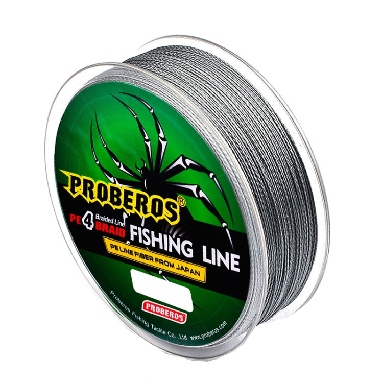2 PCS PROBEROS 4 Edited 100M Strong Horse Fish Line, Line number: 6.0 / 60LB(Grey)