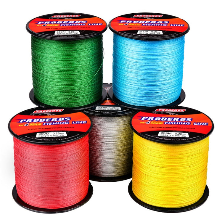 PROBEROS 4 Edited 300M Fish Line, Line number: 0.8 / 10LB(Grey)