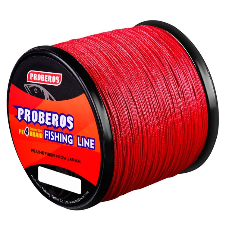 PROBEROS 4 Edited 300M Fish Line, Line number: 2.0 / 25LB(Red)