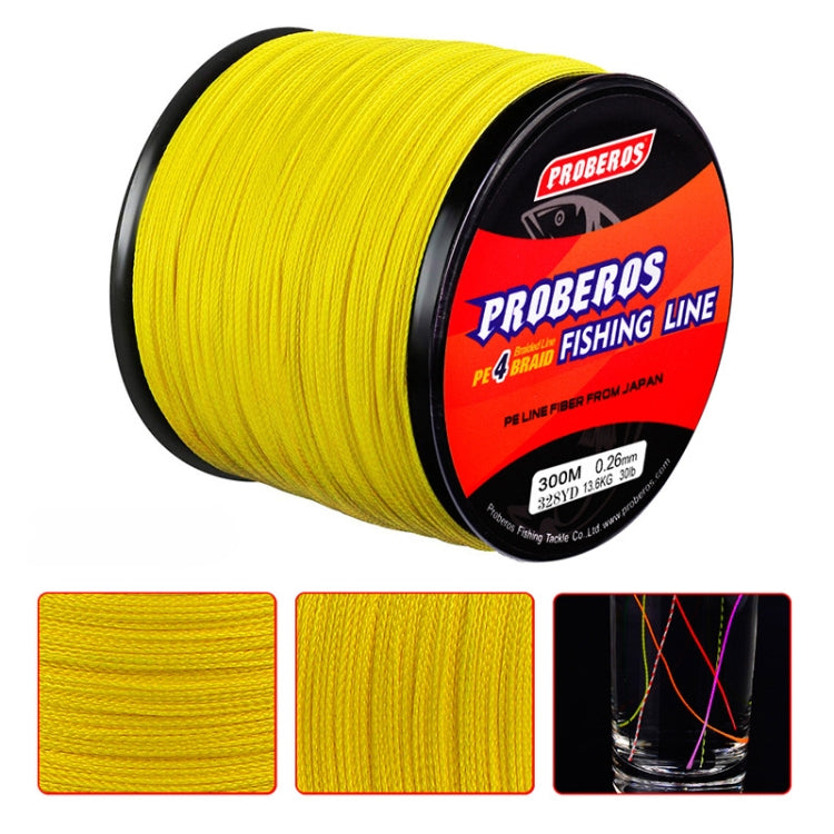 PROBEROS 4 Edited 300M Fish Line, Line number: 8.0 / 80lb(Grey)