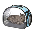 Pet Transparent Space Capsule Outing Package, Size: Small(Blue)