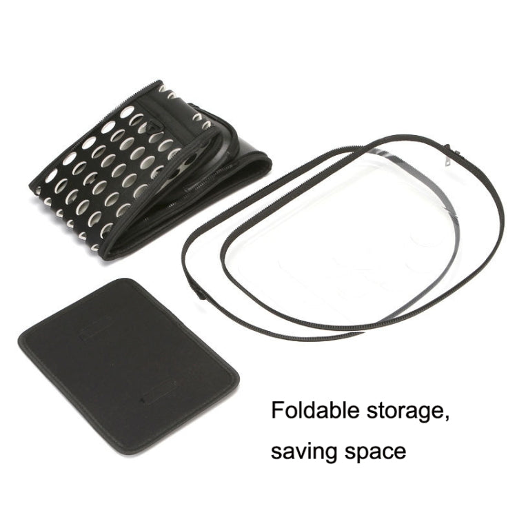 Pet Transparent Space Capsule Outing Package, Size: Large(Black)