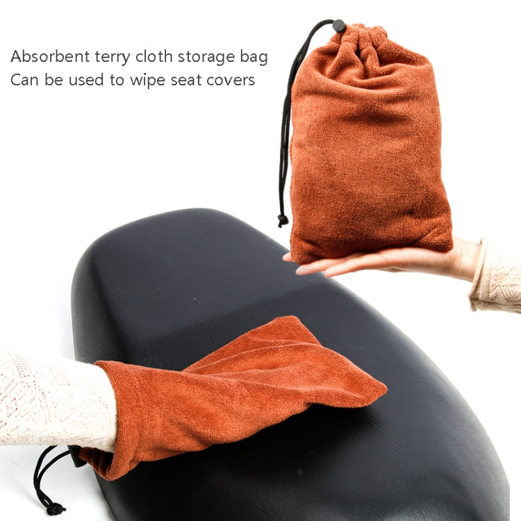 MC1004 Motorcycle Sun Protection Dustproof Rain Seat Cover, Specification: L(Black)