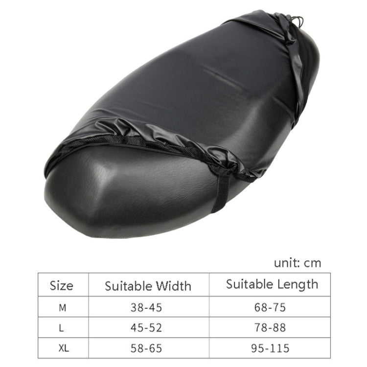 MC1004 Motorcycle Sun Protection Dustproof Rain Seat Cover, Specification: L(Black)