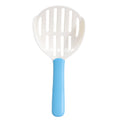 Pet Cat Litter Shovel Cat Poop Cleaning Tool(White + Light Blue)