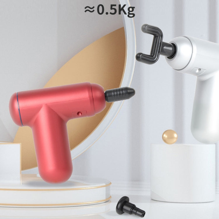 J12A Mini Vibrating Massage Button Type Fascia Gun, Specification: Red