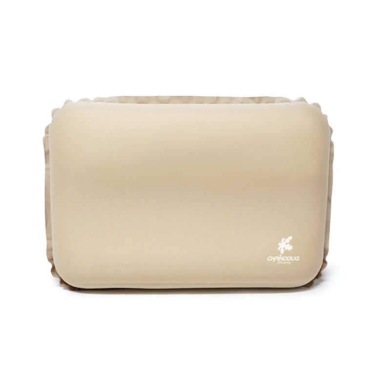 CHANODUG Camping Travel Portable Automatic Inflatable Foam Pillow(Gold)