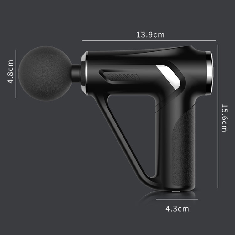 HB-008  Triangular Electric Fascia Gun Body Massage Gun, Specification: LCD Style(Green)