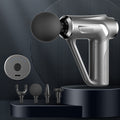 HB-008  Triangular Electric Fascia Gun Body Massage Gun, Specification: Button Style(Silver)
