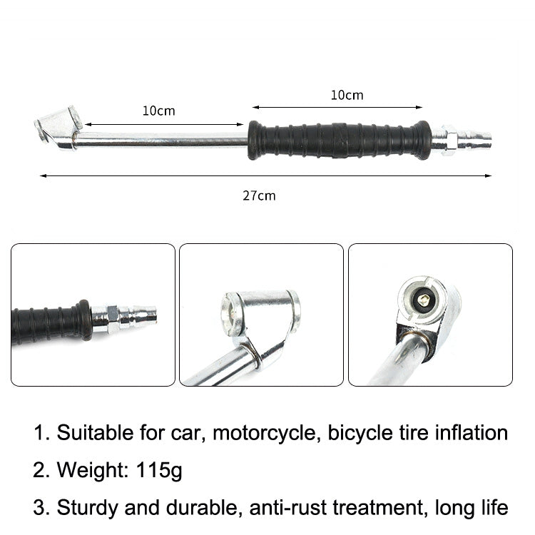 Car Tire Double-Ended Air Nozzle, Specification: Globe