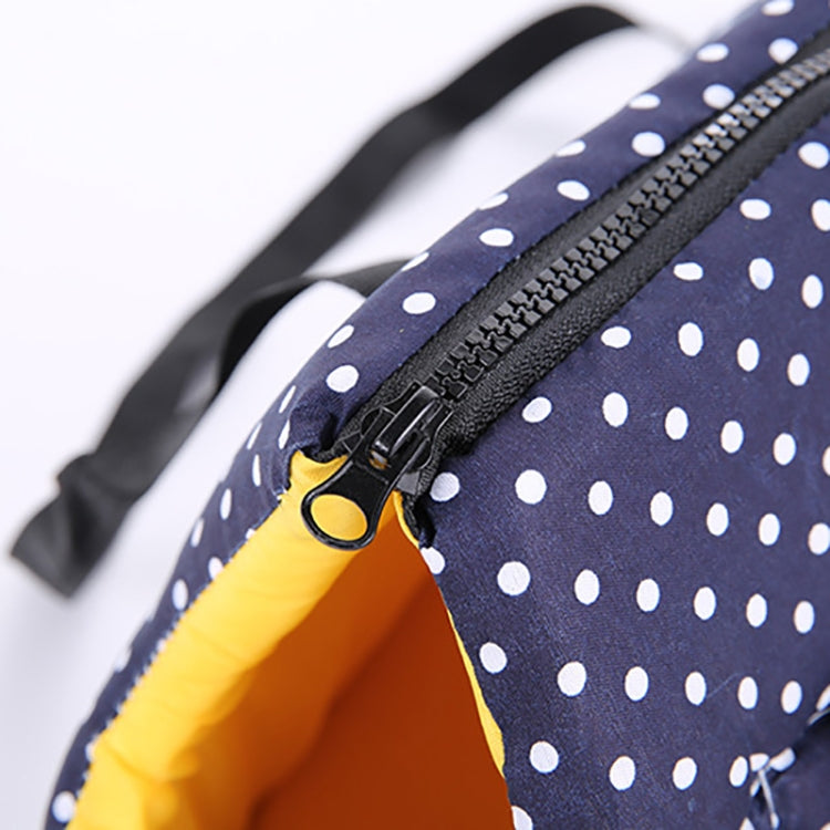 Soft Pet Backpack Dog Cat Shoulder Carrying Outdoor Pet Dog Carrier Bag, Size:S(Navy Blue)