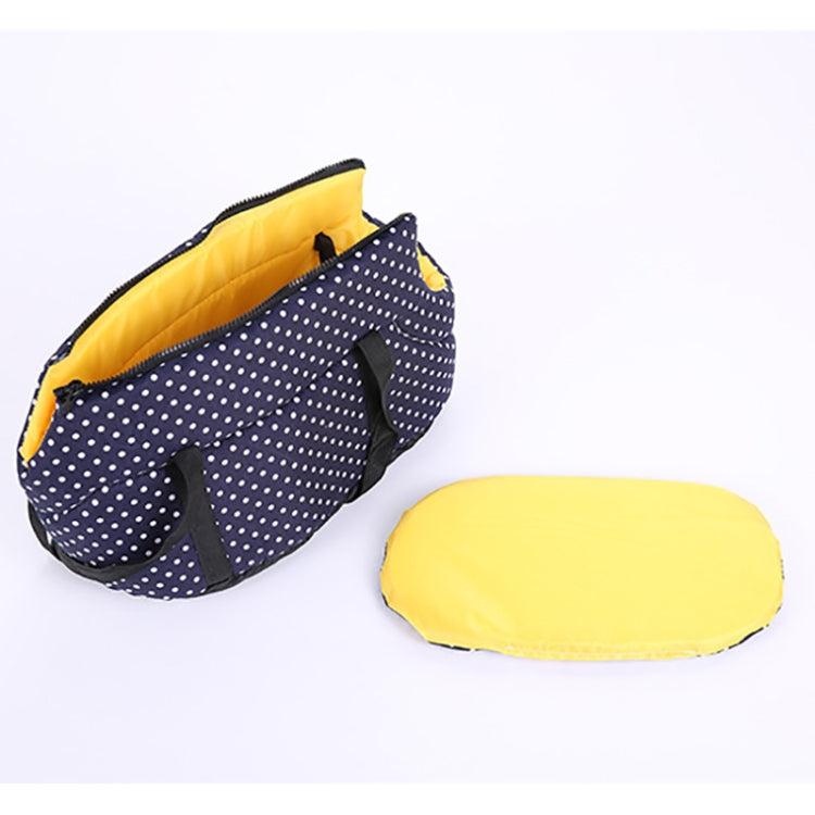 Soft Pet Backpack Dog Cat Shoulder Carrying Outdoor Pet Dog Carrier Bag, Size:L(Navy Blue)
