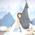 Kids Elastic Hammock Indoor Outdoor Swing, Size: 1.5x2.8m (Silver Gray)