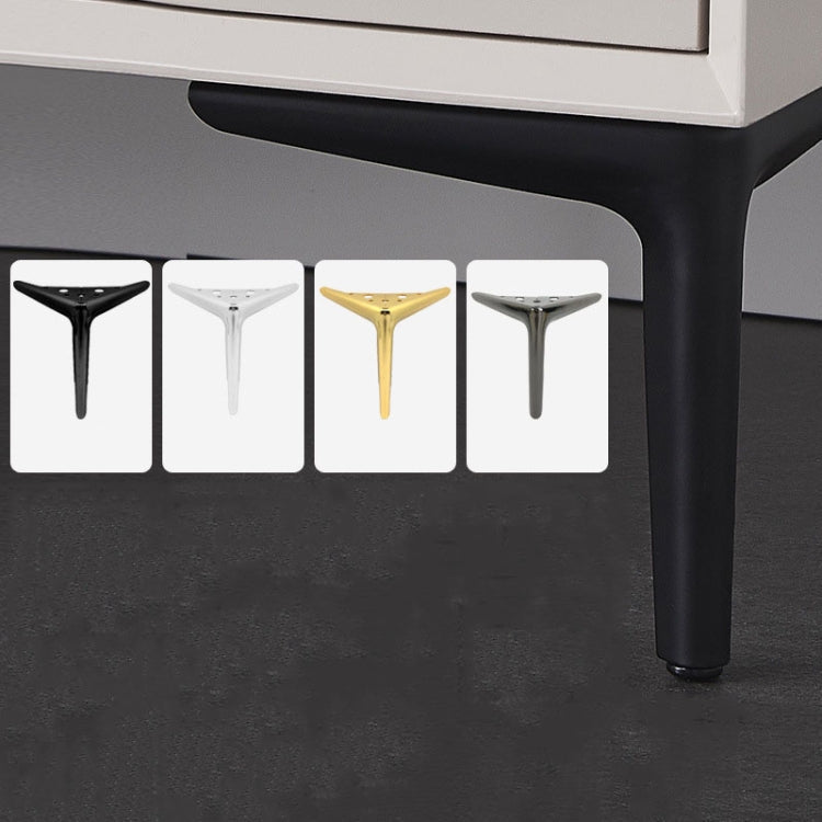 LH-XY-0010 Sofa Cabinet Metal Leg Furniture Leg, Height: 25cm(Matte Black)