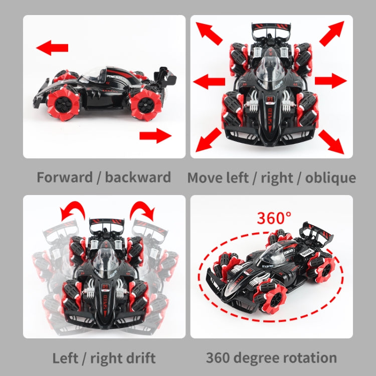 RD158-2 2.4G Four-Wheel Drive Horizontal Spray Remote Control Car(F1 Red)