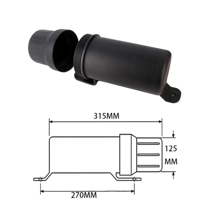 Universal Motorcycle Tool Tube Retrofit Parts, Wide: 125mm