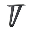 LH-GB0001 Thickened Load-Bearing Sofa TV Cabinet Support Legs, Height: 15cm(Matte Black)