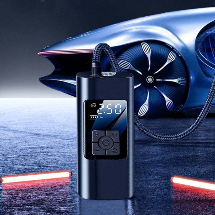Car Portable Digital Display Electric Air Pump, Specification: 2712 Wireless Version 6000 mAh