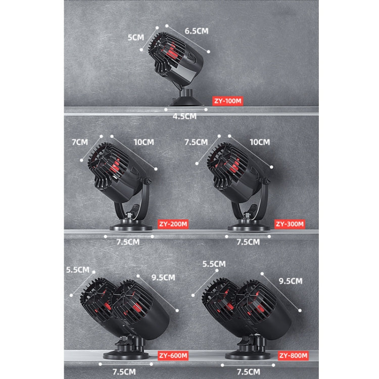 ZHIYANG Aquarium Fish Tank Wave Pump, US Plug 110V(ZY-600M Black)