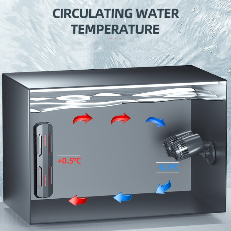 ZHIYANG Aquarium Fish Tank Wave Pump, US Plug 110V(ZY-600M Black)