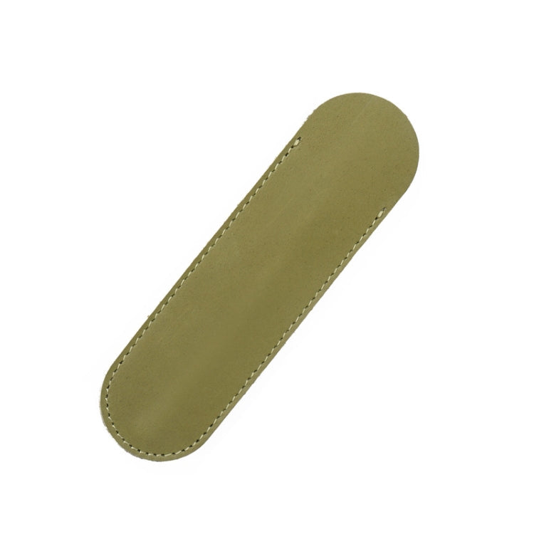 Single Pen Bag Handmade Line Pen Holder, Size: Small(Olive Green)