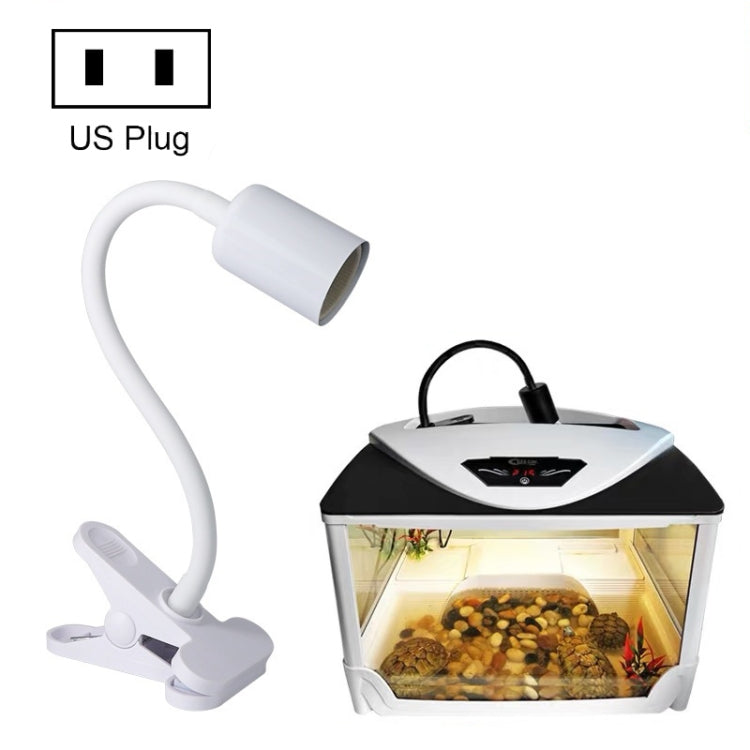 ZY-UAB Turtle Backlight UVA Heated Climbing Pet Backlight, US Plug Without Bulb(White Elbow Long Light Stand)