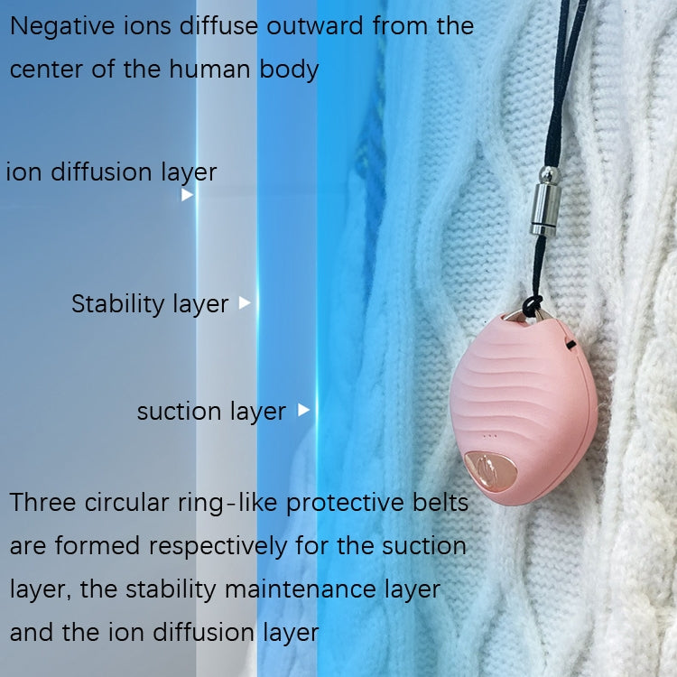 Neck Car Negative Ion Air Purifier(S02 White)