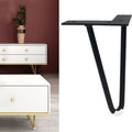 LH-S0006 Metal Furniture Support Legs, Height: 20cm(Matte Black)