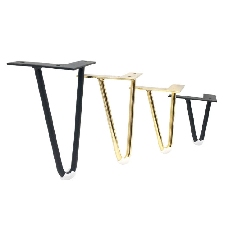 LH-S0006 Metal Furniture Support Legs, Height: 60cm(Matte Black)