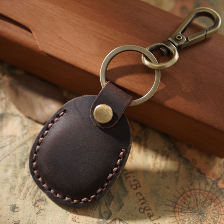 18Y-011 Vintage Leather Access Control Proximity Card Holder(Coffe)